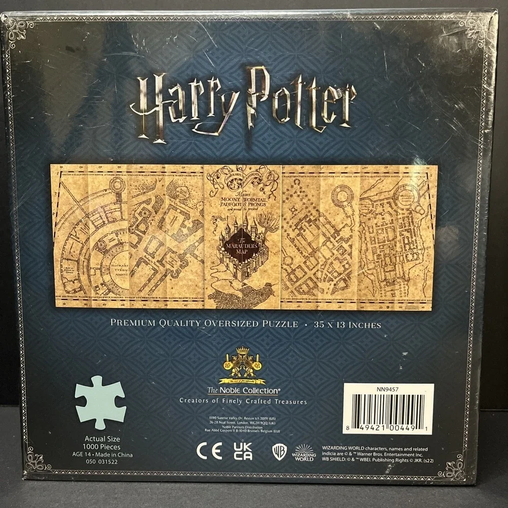 Harry Potter MARAUDER'S MAP Premium Jigsaw Puzzle (1000 Pieces) Sealed NEW